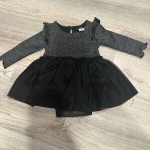 Old Navy Black and Silver Kids Dress